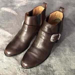 Ariat Western Style Ankle Boots with Buckle Size Women's Size 6B Coast Cowgirl